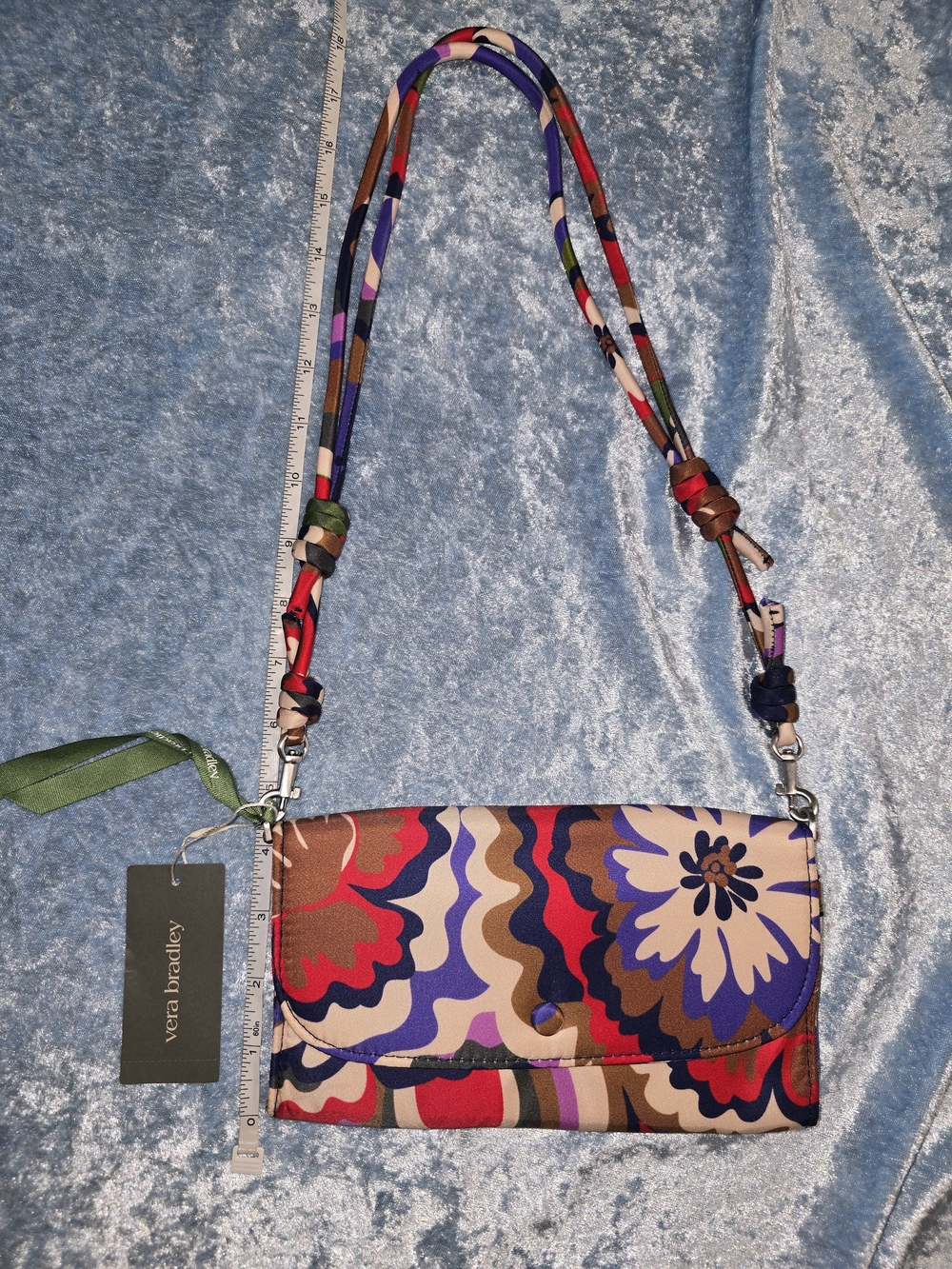Vera Bradley Wildwood Wallet Crossbody Bag in the Bossanova Bold pattern